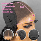 Perruque Lace HD "Rose" - Cheveux Naturels Transparente