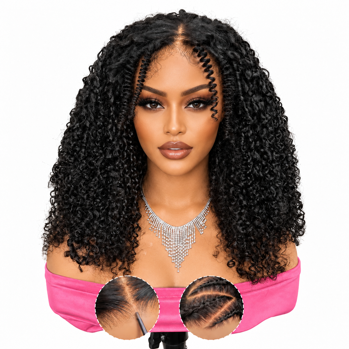 Perruque Naturelle Maïa - Lace Wig 4x6 Kinky Curly