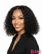 Perruque Courte Water Wave Carla - 100% Cheveux Naturels