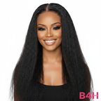 Perruque naturelle 360 HD Lace Taylor - Kinky Straight 100% Naturelle