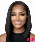 Perruque Nina Bob Lace en cheveux humains - vue 1 | Beauty4Hair