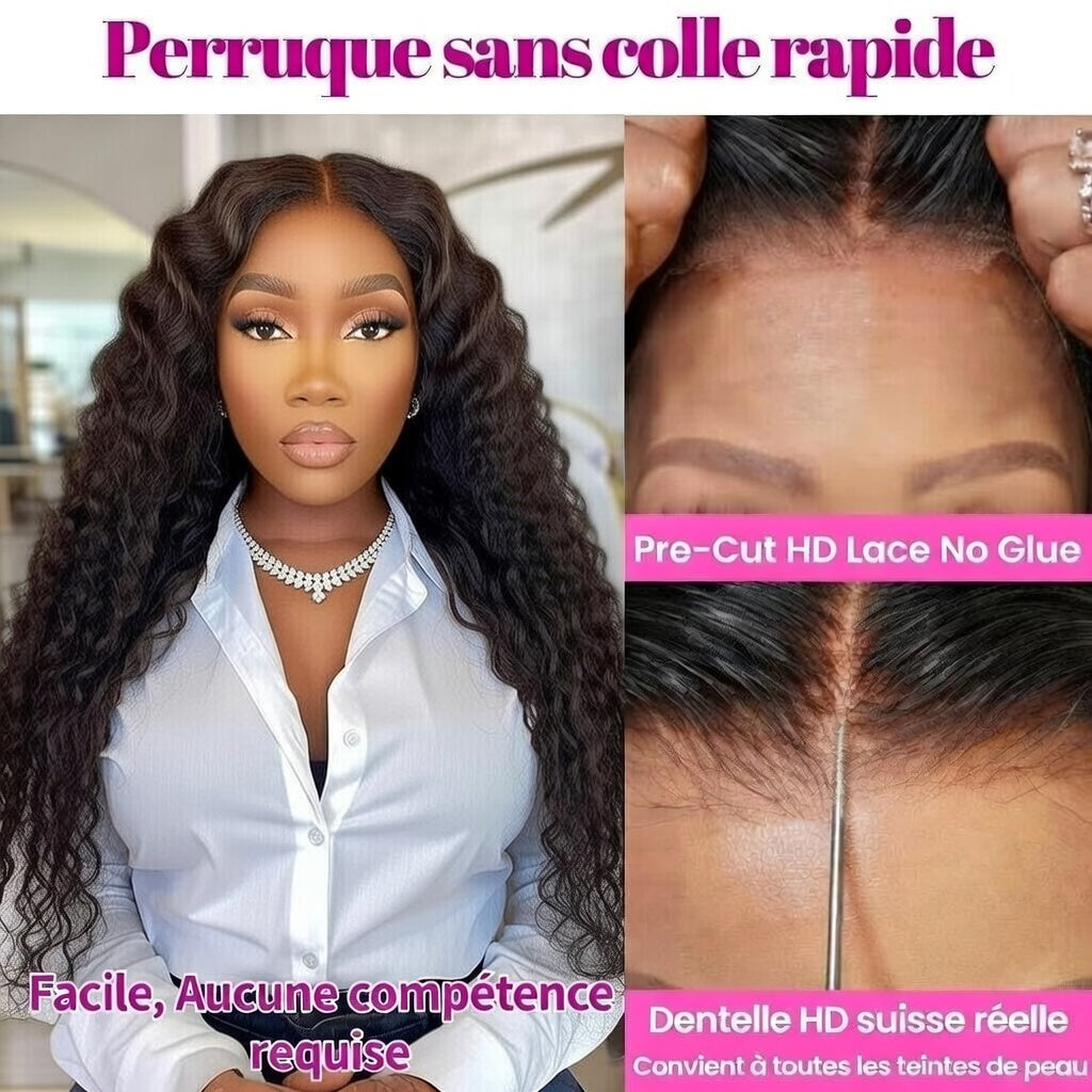 Perruque Lace HD "Rose" - Cheveux Naturels Transparente