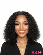 Perruque Courte Water Wave Carla - 100% Cheveux Naturels