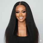 Perruque naturelle 360 HD Lace Taylor - Kinky Straight 100% Naturelle